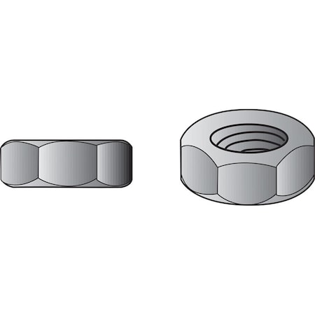 Aceds 0.5 in. Stainless Steel Hex Nut, 50PK 59563